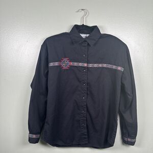 Chaparral‎ Ridge Women's Shirt L Button Western Aztec Tribal Ranch Vintage 1995